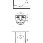 FLUENTA Bide Konzolni