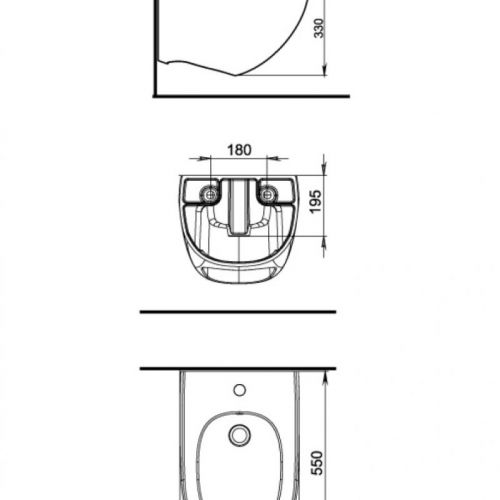 FLUENTA Bide Konzolni