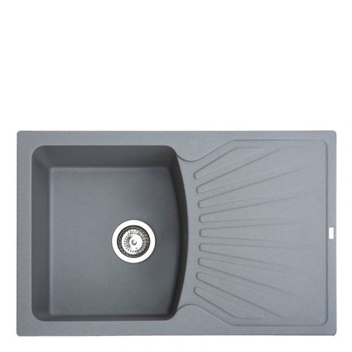 Metalac granitna usadna sudopera xQuadro Plus siva 770x500 Ø90