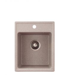 Metalac granitna usadna sudopera xQuadro 40 bež 400x500 Ø90