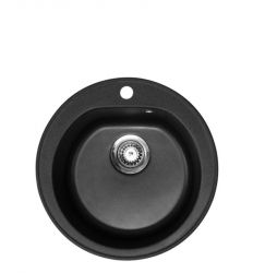 Metalac granitna usadna sudopera xVenera crna E510 ø90