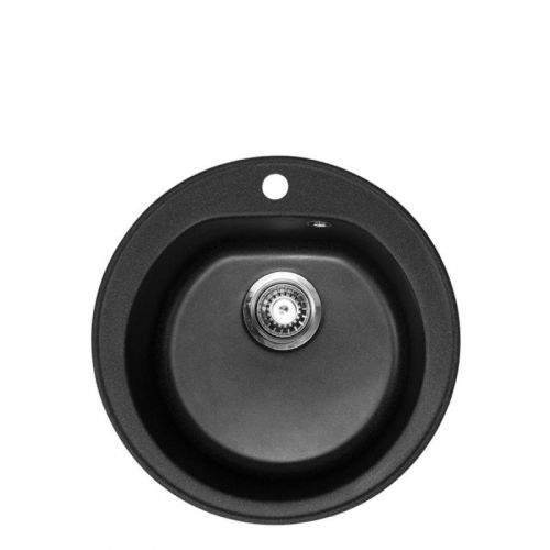 Metalac granitna usadna sudopera xVenera crna E510 ø90