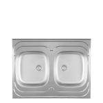 Metalac inox nasadna sudopera Standard 2D Ø60