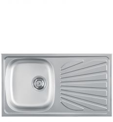 Metalac inox usadna sudopera Luna Flex 1D Ø90