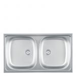 Metalac inox usadna sudopera Luna Flex 2D Ø90