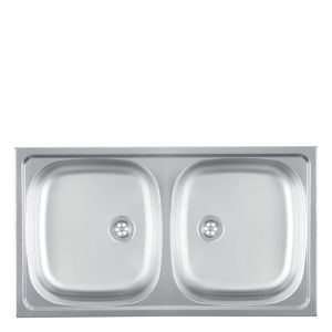 Metalac inox usadna sudopera Luna Flex 2D Ø90