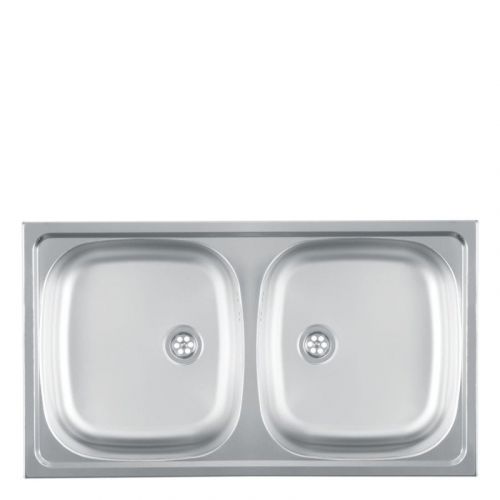 Metalac inox usadna sudopera Luna Flex 2D Ø90