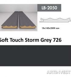 AGT Lajsna LB 2050 Soft Touch Fiftina Gray 18x140x2.8