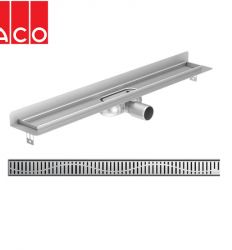 ACO SHOWER DRAIN C KANAL SA VERTIKALNOM FLANŠNOM I WAVE REŠETKOM 685 mm X 74 mm 9010.88.43