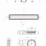 Slivnik Confluo Premium LINE 850 belo staklo
