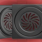  Podna rešetka 28797 150×150/Ø130mm crna 1.2