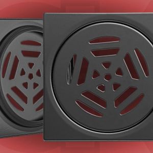  Podna rešetka 28827 150×150/Ø130mm crna 1.5 model 1