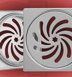  Podna rešetka 5380 150×150/Ø130mm inox