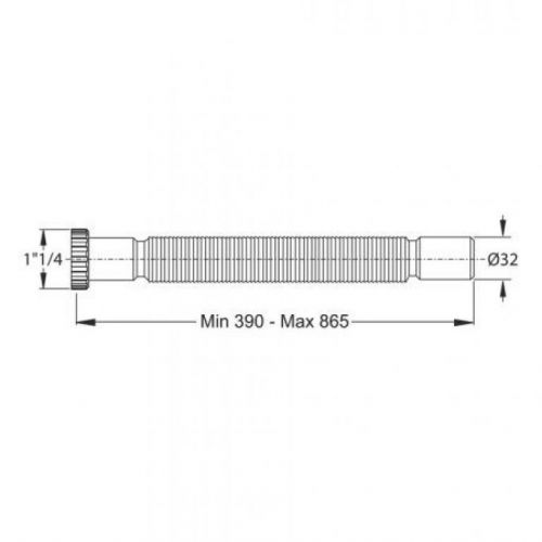 SIFON PVC ZA LAVABO JOLLYFLEX 5/4x32 MAGIC Bonomini 9332OT54B0