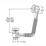Sifon za kadu Bonomini sajla 4020AB50K7
