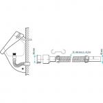 Sifon za pisoar texo fleksibilni