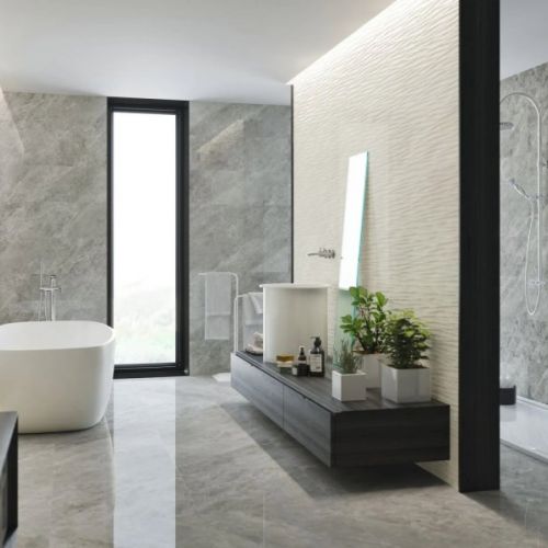 Balmoral Silver Rect 30×90