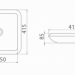 MORE Lavabo 42x42 075300