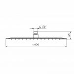 Tuš Ruža PTRUSP14 400x400 mm