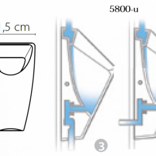 CITY Pisoar 5800-U vertikalni Izlaz