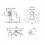 STOLZ 131201 Uzidna Baterija sa Izlivom i Ručnim Tušem
