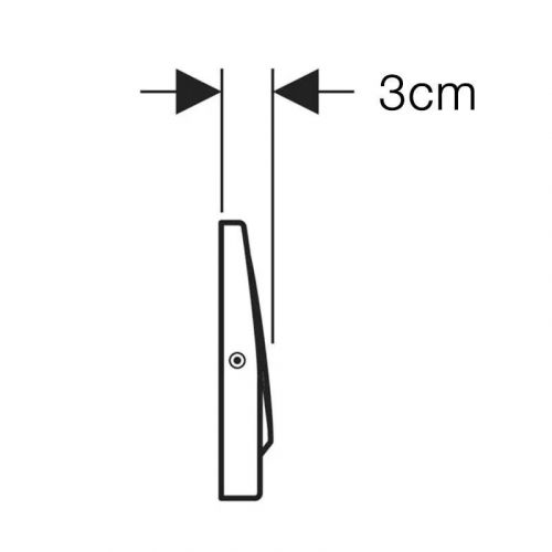 Geberit tipka Delta 10 inox antivandal 115.108.00.1