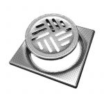 Maxi Lux mat podna rešetka 15x15cm