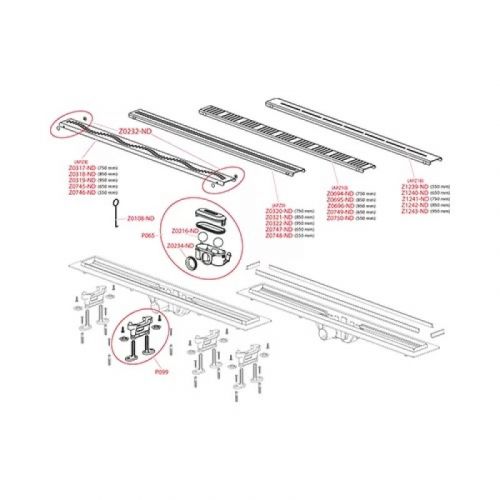 ALCA Tuš Kanalica APZ9 750 mm Simple