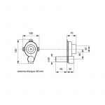SIFON ZA PISOAR FI50 HORIZONTALNI SKRIVENI Bonomini