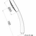 HERZ Tuš Ručica hrom a307 Infinity 12043