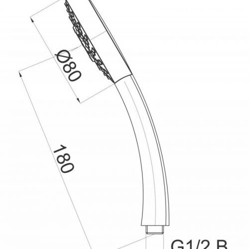 HERZ Tuš Ručica hrom a307 Infinity 12043