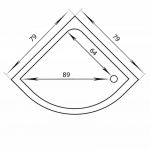 VERONIKA tuš kada R80 sa oblogom i postoljem