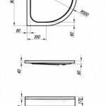 ONTEX tuš kada 90x90 - polukružna 755150