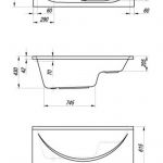 TAMIA kada ugradna 140x70