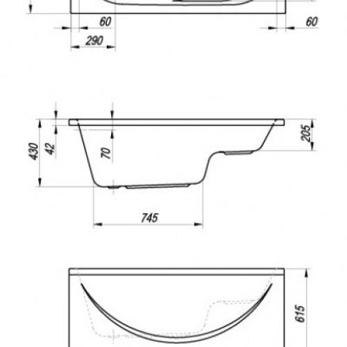 TAMIA kada ugradna 140x70