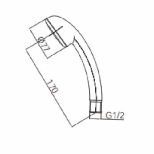 HERZ Tuš Ručica hrom a315 Project 12041