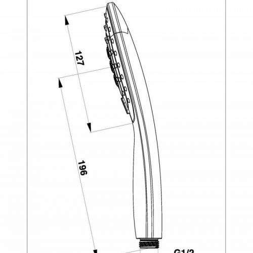 HERZ Tuš Ručica hrom a302 Simphony 12054