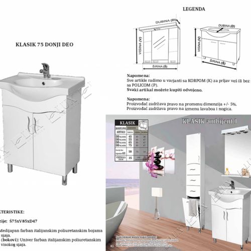 KLASIK KONTESA 75 - donji deo