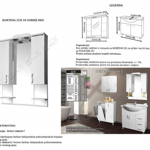 KONTESA LUX 95 - gornji deo