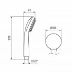 STOLZ Tuš Ručica hrom PTREC11