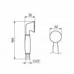 NOSTALGIJA Tuš Ručica hrom PTRNC2