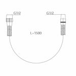 HERZ Tuš Crevo silver a601 12002