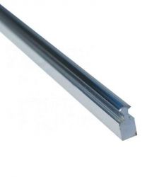 ALU Lajsna bordura 4 mm srebrna