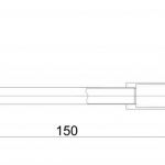 HERZ 12209 Plafonski Držač Tuš Ruže