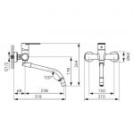 Zidna Baterija sa crnim elastičnim izlivom BAG5FB