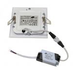 M6UK 6W 6500K beli ugradni kvadratni LED panel