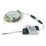 M3UO-SN 3W 3000K saten nikl ugradni okrugli LED panel