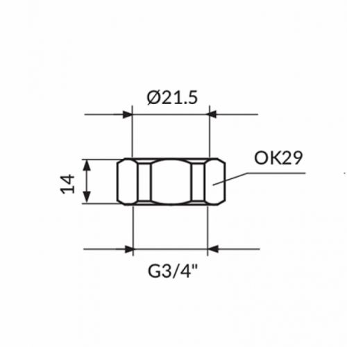 Navrtka za Baterije 3|4 PN34