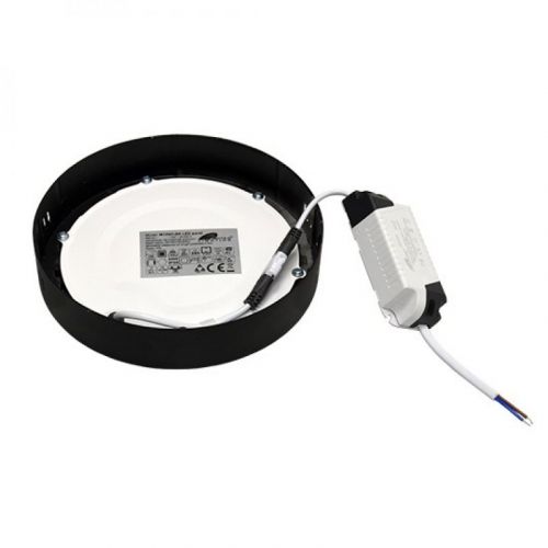 M12NO-BK 12W 6500K crni nadgradni okrugli LED panel