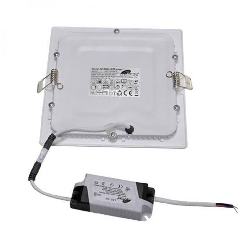 M12UK 12W 3000K beli ugradni kvadratni LED panel